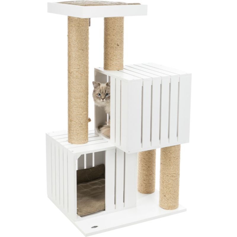 BE NORDIC Skadi cat tree, 114 cm, white