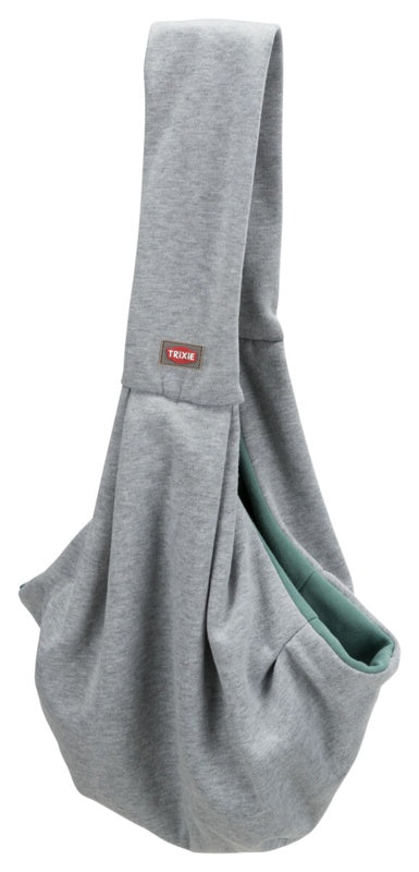 Junior front carrier, 22 × 20 × 60 cm, light grey/mint