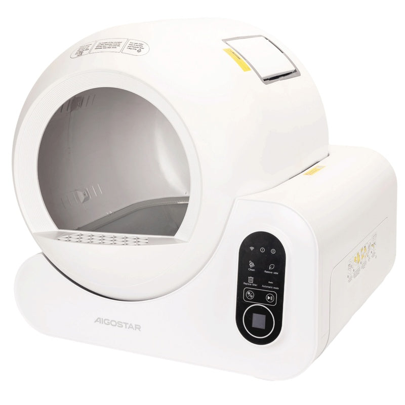 SL02-Smart cat litter box-24W-L58*W55*H51.7cm White