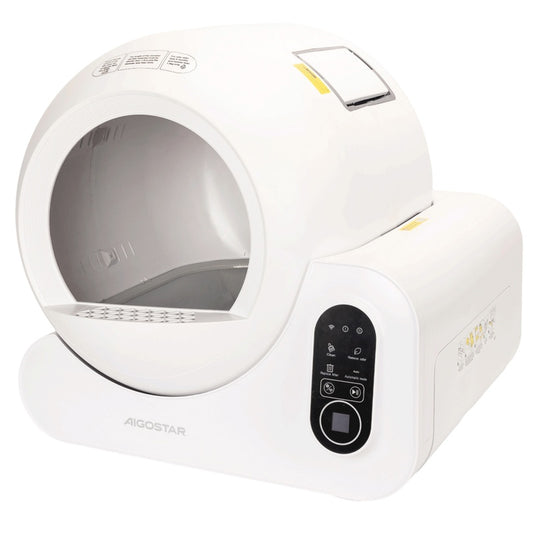 SL02-Smart cat litter box-24W-L58*W55*H51.7cm White