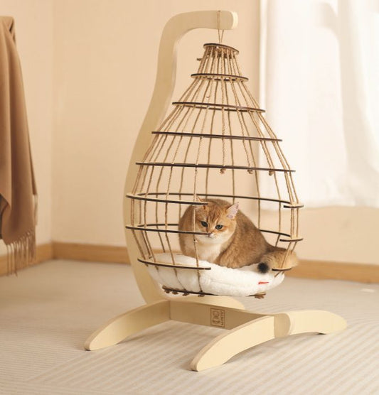 CLOUD HANGING CAT BED WITH CUSHION